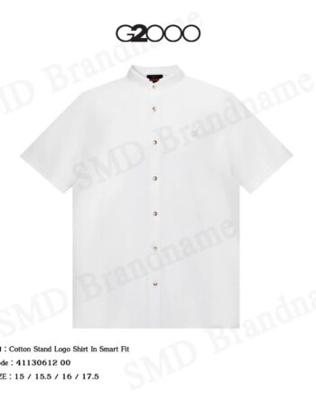 G2000 เสื้อเชิ้ตแขนสั้น รุ่น Cotton Stand Logo Shirt In Smart Fit Code: 41130612 00