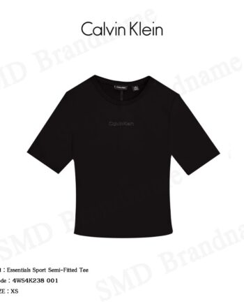 Calvin Klein Sport เสื้อครอป รุ่น Essentials Sport Semi-Fitted Tee Code: 4WS4K238 001