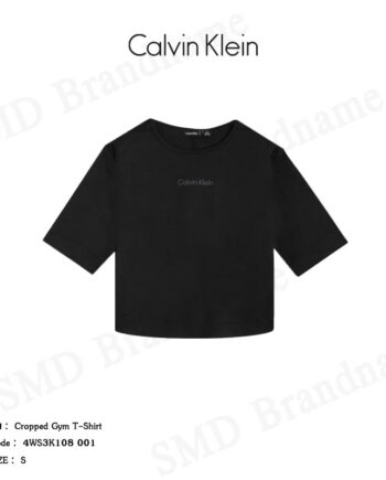 Calvin Klein Sport เสื้อครอป รุ่น Cropped Gym T-Shirt Code: 4WS3K108 001