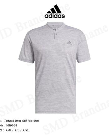 Adidas เสื้อยืด รุ่น Textured Stripe Golf Polo Shirt Code: HR9068
