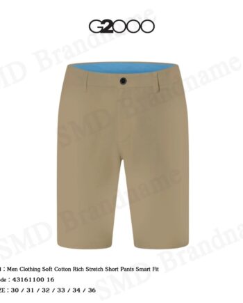 G2000 กางเกงขาสั้น รุ่น Men Clothing Soft Cotton Rich Stretch Short Pants Smart Fit Code: 43161100 16