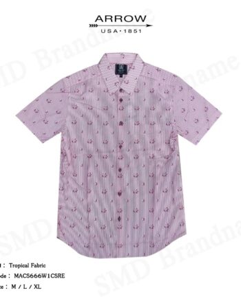 Arrow เสื้อเชิ้ตแขนสั้น รุ่น Tropical Fabric Code: MACS666W1CSRE