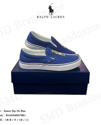 Polo Ralph Lauren รองเท้าสลีปออน รุ่น Keaton Slip-On Bear Code: 816934057001