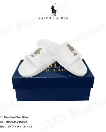 Polo Ralph Lauren รองเท้าแตะ รุ่น Polo Royal Bear Slides Code: 809934056002