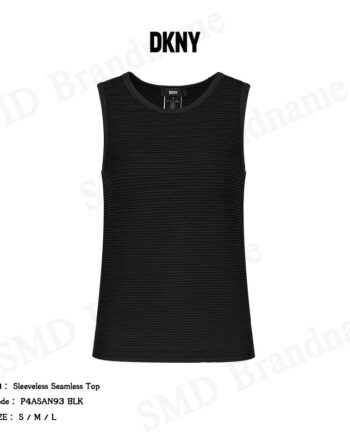 DKNY เสื้อกล้ามแขนกุด รุ่น Sleeveless Seamless Top Code: P4ASAN93 BLK