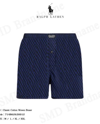 Polo Ralph Lauren กางเกงขาสั้น รุ่น Classic Cotton Woven Boxer Code: 714862630012