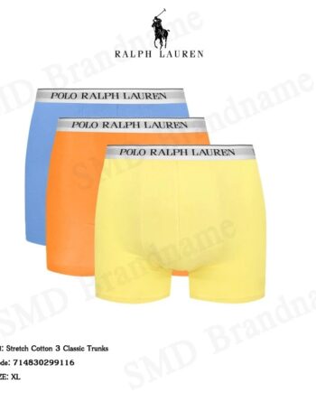 Polo Ralph Lauren กางเกงชั้นใน รุ่น Stretch Cotton 3 Classic Trunks Code: 714830299116