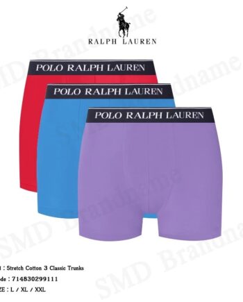 Polo Ralph Lauren กางเกงชั้นใน รุ่น Stretch Cotton 3 Classic Trunks Code: 714830299111