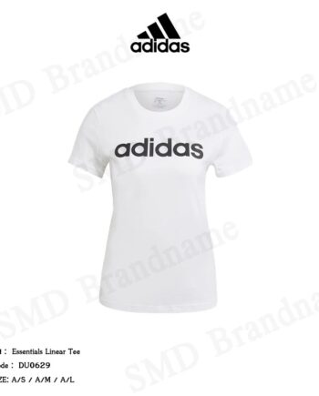 Adidas เสื้อยืดคอกลม รุ่น Essentials Linear Tee Code: DU0629