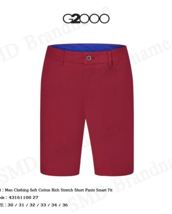 G2000 กางเกงขาสั้น รุ่น Men Clothing Soft Cotton Rich Stretch Short Pants Smart Fit Code: 43161100 27