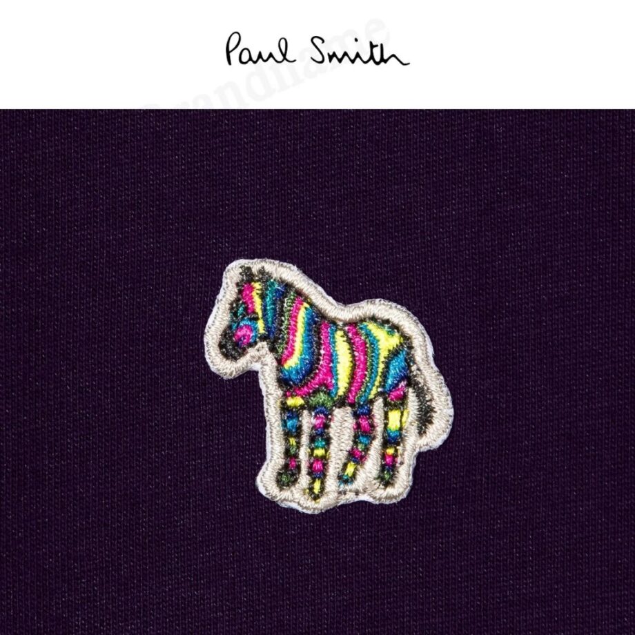 PS Paul Smith เสื้อยืดคอกลม รุ่น Men's Organic Cotton Zebra Logo T-Shirt Code: M2R 011RZ S20064 53A