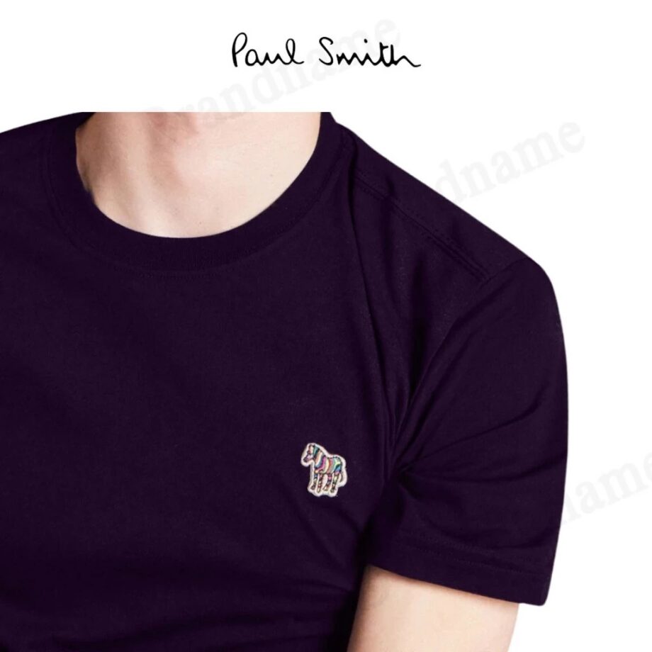 PS Paul Smith เสื้อยืดคอกลม รุ่น Men's Organic Cotton Zebra Logo T-Shirt Code: M2R 011RZ S20064 53A