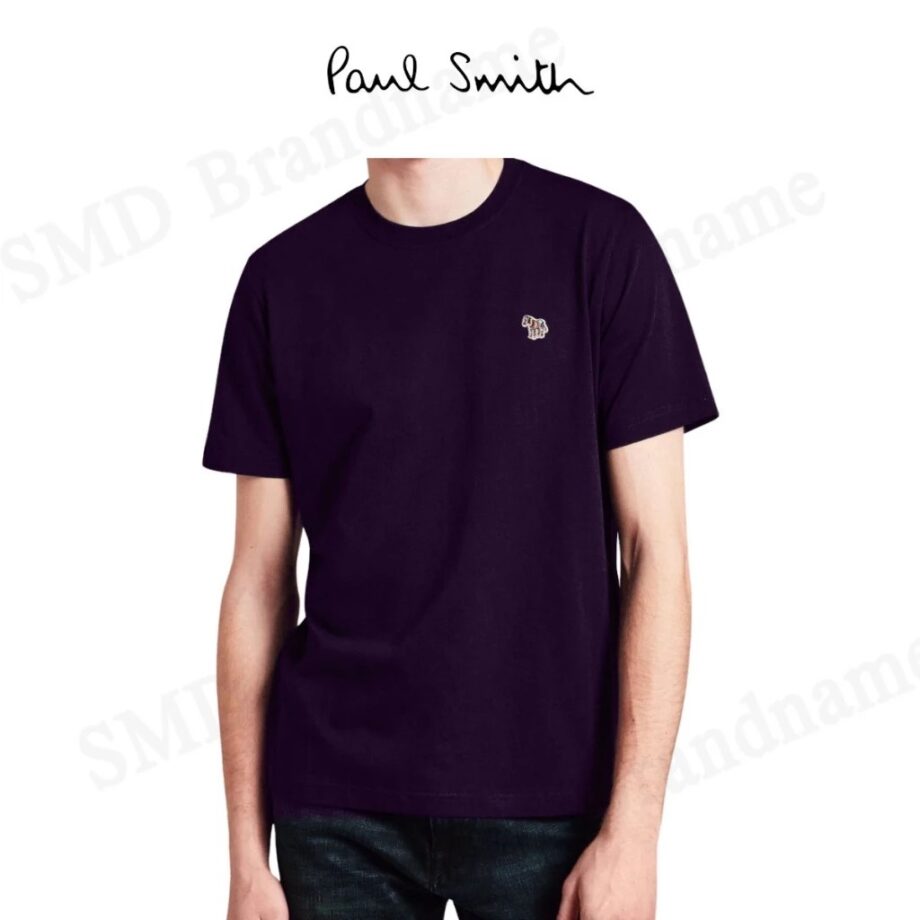 PS Paul Smith เสื้อยืดคอกลม รุ่น Men's Organic Cotton Zebra Logo T-Shirt Code: M2R 011RZ S20064 53A