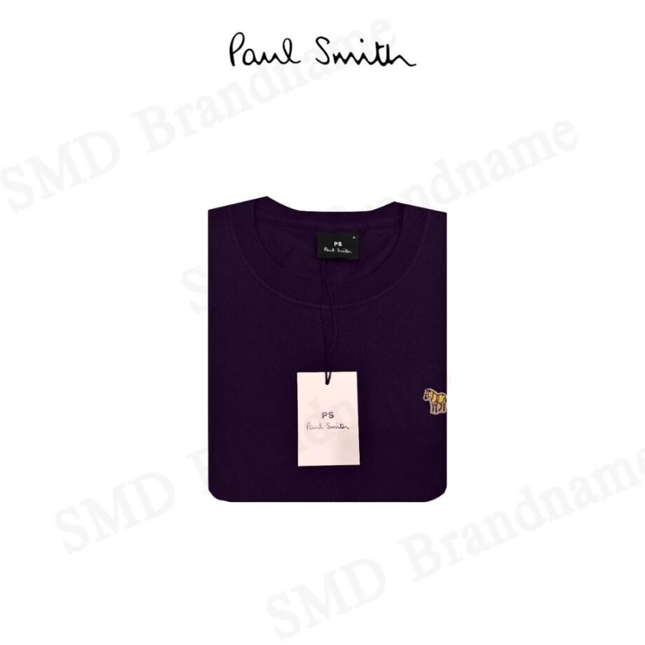 PS Paul Smith เสื้อยืดคอกลม รุ่น Men's Organic Cotton Zebra Logo T-Shirt Code: M2R 011RZ S20064 53A