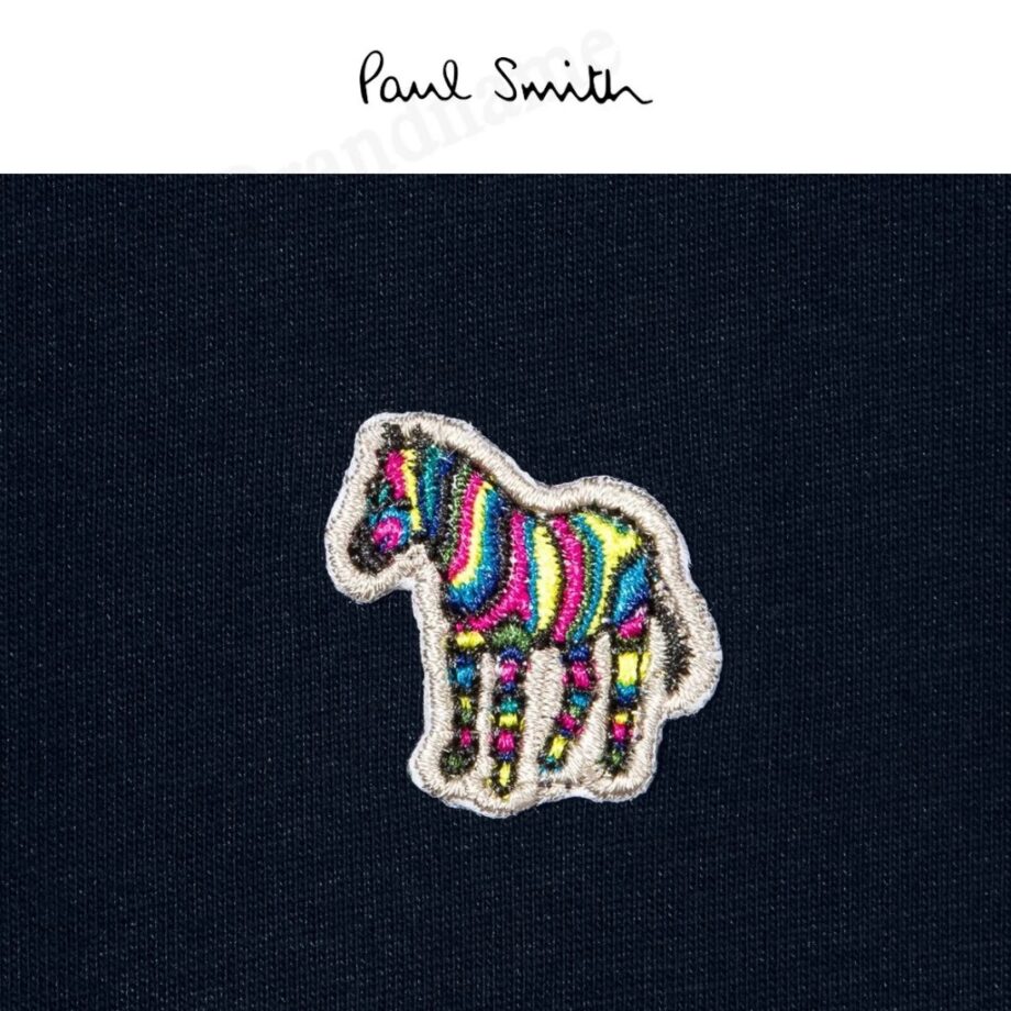 PS Paul Smith เสื้อยืดคอกลม รุ่น Men's Cotton Zebra Logo T-Shirt Code: M2R 011R SZEBRA 49