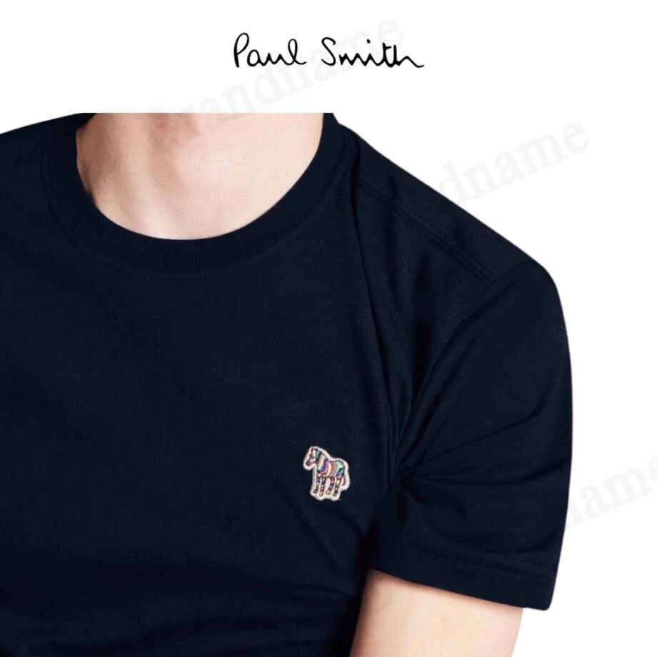 PS Paul Smith เสื้อยืดคอกลม รุ่น Men's Cotton Zebra Logo T-Shirt Code: M2R 011R SZEBRA 49