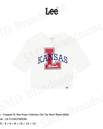 Lee เสื้อครอป รุ่น Cropped Fit New Preps Collection Girl Tee Short Sleeve [Kids] Code: LK F124GTSSN38