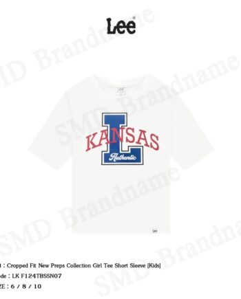 Lee เสื้อครอป รุ่น Cropped Fit New Preps Collection Girl Tee Short Sleeve [Kids] Code: LK F124BTSSN07