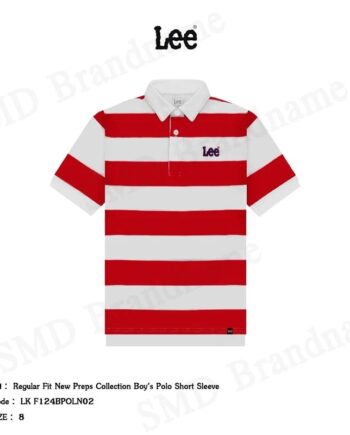 Lee เสื้อโปโลเด็ก รุ่น Regular Fit New Preps Collection Boy's Polo Short Sleeve Code: LK F124BPOLN02