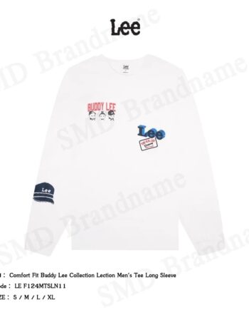 Lee เสื้อยืดแขนยาว รุ่น Comfort Fit Buddy Lee Collection Lection Men's Tee Long Sleeve Code: LE F124MTSLN11