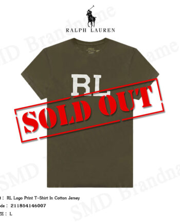 Polo Ralph Lauren เสื้อยืดคอกลม รุ่น RL Logo Print T-Shirt In Cotton Jersey Code: 211854146007