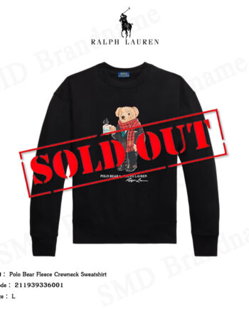 Polo Ralph Lauren เสื้อสเวตเตอร์ รุ่น Polo Bear Fleece Crewneck Sweatshirt Code: 211939336001
