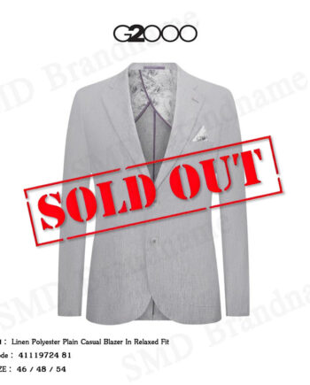 G2000 เสื้อเบลาส์ผู้ชาย รุ่น Linen Polyester Plain Casual Blazer In Relaxed Fit Code: 41119724 81