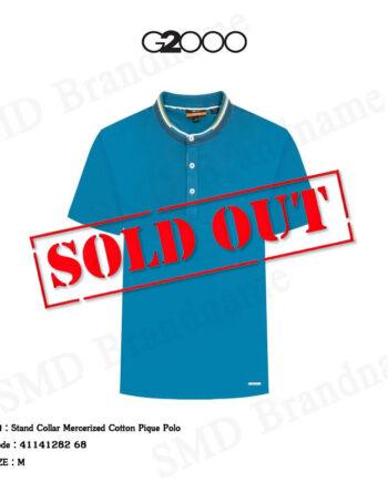 G2000 เสื้อโปโลผู้ชาย รุ่น Stand Collar Mercerized Cotton Pique Polo Code: 41141282 68