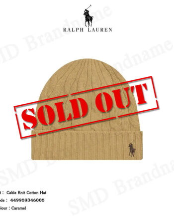 Polo Ralph Lauren หมวกบีนนี่ รุ่น Cable Knit Cotton Hat Code: 449959346005
