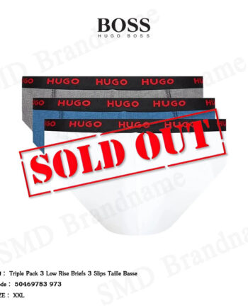 Hugo Boss กางเกงชั้นใน รุ่น Triple Pack 3 Low Rise Briefs 3 Slips Taille Basse Code: 50469783 973