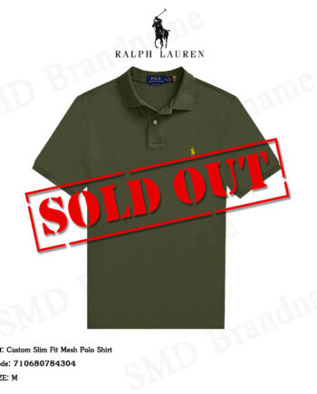 Polo Ralph Lauren เสื้อโปโลผู้ชาย รุ่น Custom Slim Fit Mesh Polo Shirt Code: 710680784304
