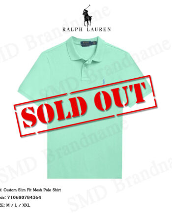 Polo Ralph Lauren เสื้อโปโลผู้ชาย รุ่น Custom Slim Fit Mesh Polo Shirt Code: 710680784364