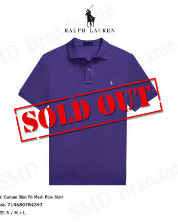 Polo Ralph Lauren เสื้อโปโลผู้ชาย รุ่น Custom Slim Fit Mesh Polo Shirt Code: 710680784397