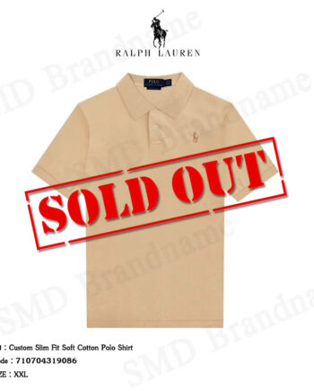 Polo Ralph Lauren เสื้อโปโลผู้ชาย รุ่น Custom Slim Fit Soft Cotton Polo Shirt Code: 710704319086