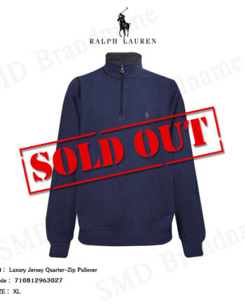 Polo Ralph Lauren เสื้อยืดแขนยาวผู้ชาย รุ่น Luxury Jersey Quarter-Zip Pullover Code: 710812963027