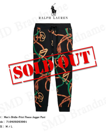 Polo Ralph Lauren กางเกงขายาว รุ่น Men's Bridle-Print Fleece Jogger Pant Code : 710920203001