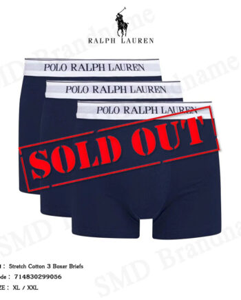Polo Ralph Lauren กางเกงชั้นใน รุ่น Stretch Cotton 3 Boxer Briefs Code: 714830299056