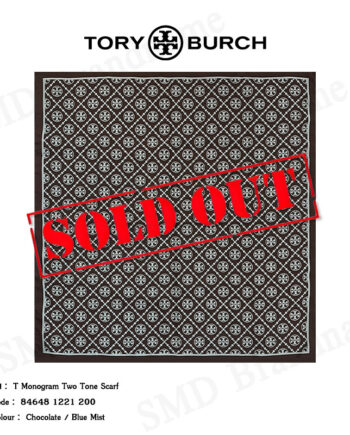 Tory Burch ผ้าพันคอ รุ่น T Monogram Two Tone Scarf Code: 84648 1221 200