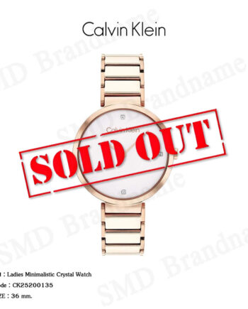 Calvin Klein นาฬิกาข้อมือ รุ่น Ladies Minimalistic Crystal Watch Code: CK25200135