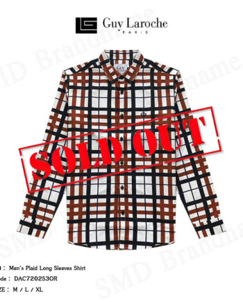 Guy Laroche เสื้อเชิ้ตแขนยาว รุ่น Men's Plaid Long Sleeves Shirt Code: DAC7202S3OR