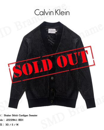 Calvin Klein Jeans เสื้อคาร์ดิแกน รุ่น Shaker Stitch Cardigan Sweater Code: J222861 BEH
