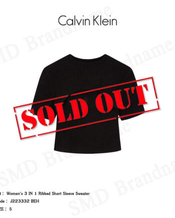 Calvin Klein Jeans เซ็ทเสื้อ รุ่น Women's 3 IN 1 Ribbed Short Sleeve Sweater Code: J223332 BEH