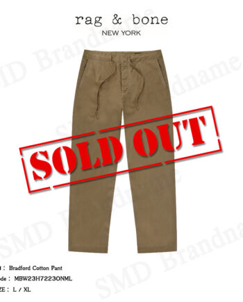 Rag & Bone กางเกงขายาว รุ่น Bradford Cotton Pant Code: MBW23H7223ONML