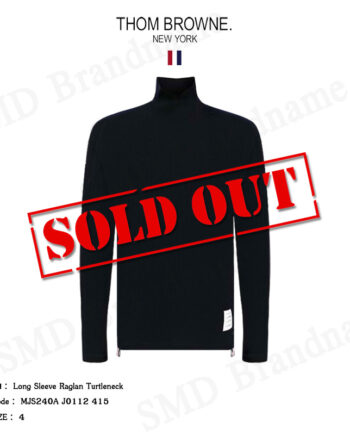 Thom Browne เสื้อยืดแขนยาว รุ่น Long Sleeve Raglan Turtleneck  Code: MJS240A J0112 415