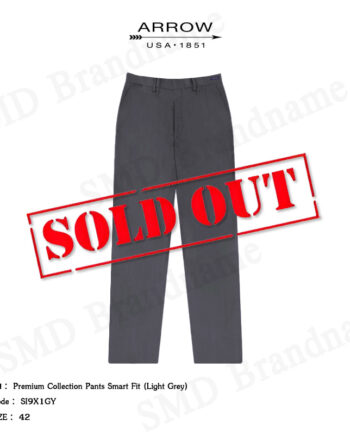 Arrow กางเกงสแล็ค ขายาว ทำงาน Smart Fit รุ่น Premium Collection Pants (Light Grey) Code: SI9X1GY