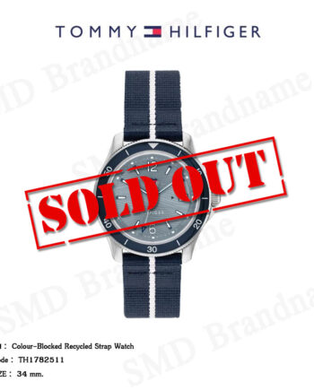 Tommy Hilfiger นาฬิกาข้อมือ รุ่น Colour-Blocked Recycled Strap Watch Code: TH1782511