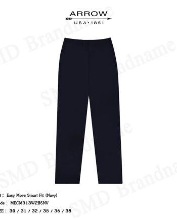 Arrow กางเกงสแล็คผู้ชาย ขายาว ทำงาน รุ่น Easy Move Smart Fit (Navy) Code: MECM313W2BSNV