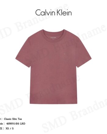 Calvin Klein เสื้อยืดคอกลมผู้หญิง รุ่น Classic Slim Tee Code: 40WH105 LKO