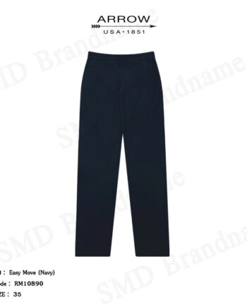 Arrow กางเกงสแล็คผู้ชาย ขายาว ทำงาน Classic รุ่น Easy Move (Navy) Code: RM10890