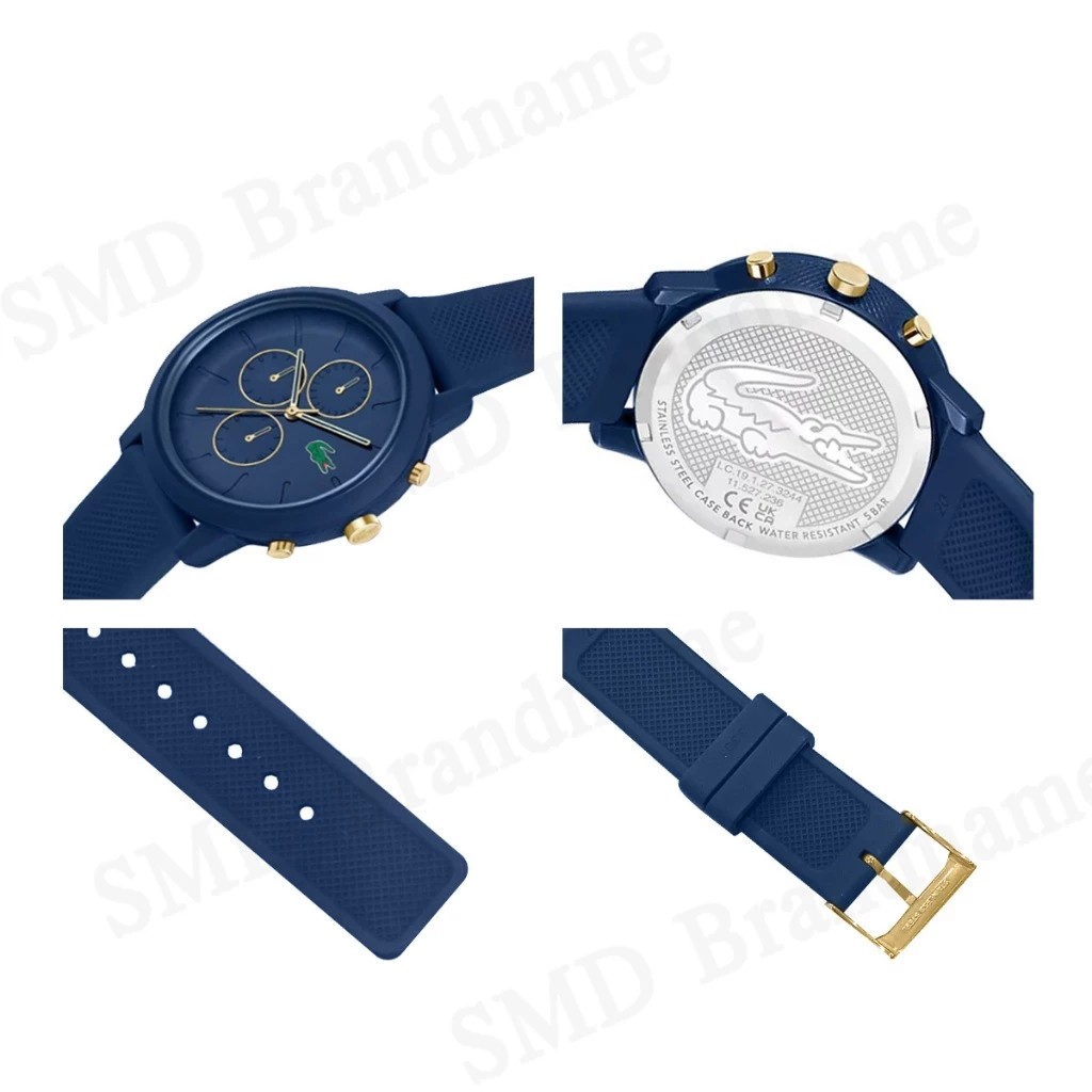 Lacoste นาฬิกาข้อมือผู้ชาย รุ่น Men's Lacoste.12.12 Chrono Silicone Watch Code: LC2011248